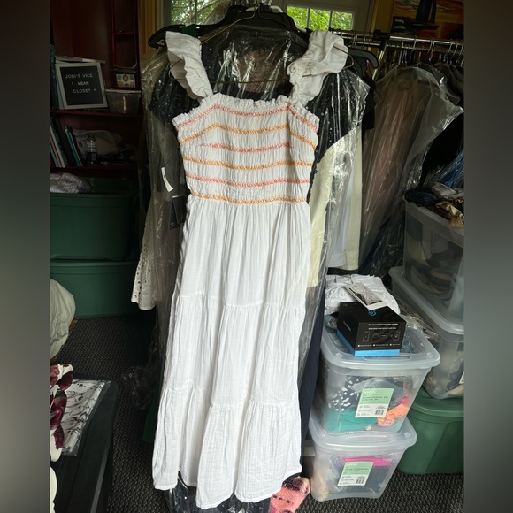 CUTE White Summer Flowy Dress | Greylin | Coastal Cowgirl Vibe - Picture 2 of 9